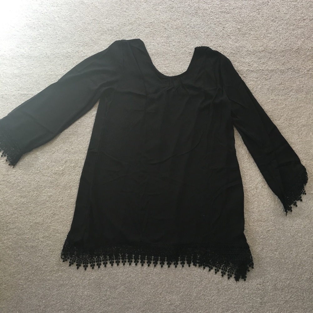 Bathing suit coverup - Black XL